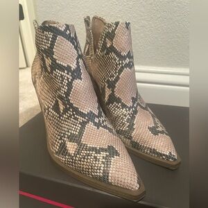 Vince Camino Snake skin booties